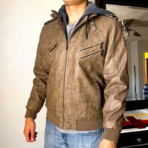 Faux Leather Biker Jacket